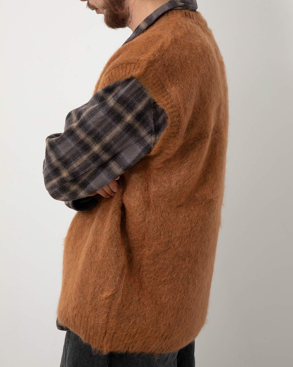 MOHAIR KINIT VEST - SOLID