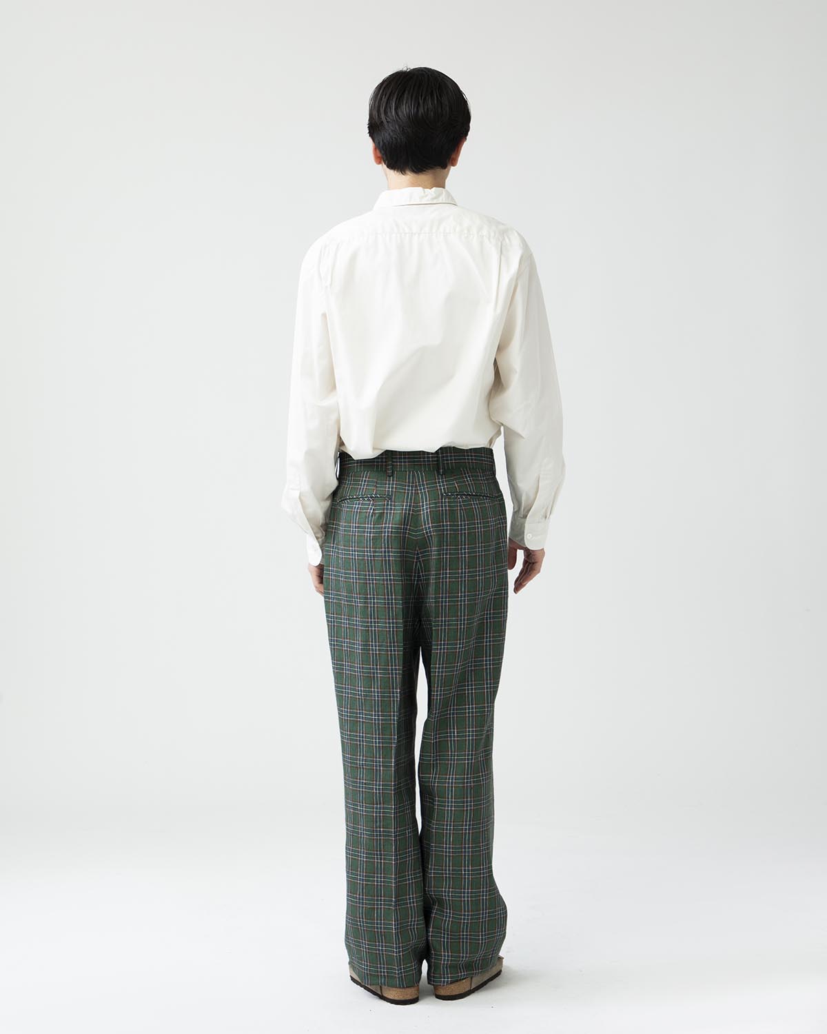 LINEN H CHECK WIDE TYPEⅠ