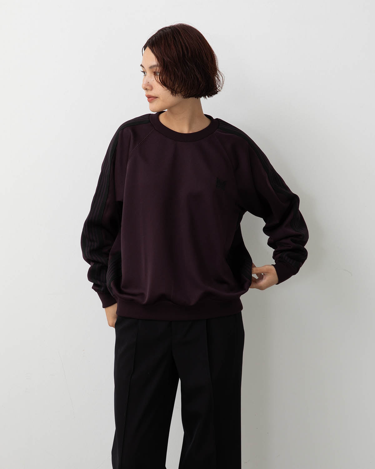 TRACK CREW NECK SHIRT - POLY SMOOTH (WOMEN'S)