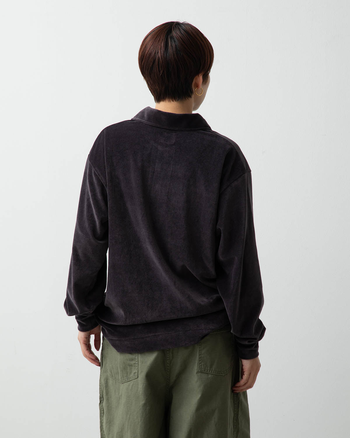 PULLOVER SHIRT - VELOUR JERSEY