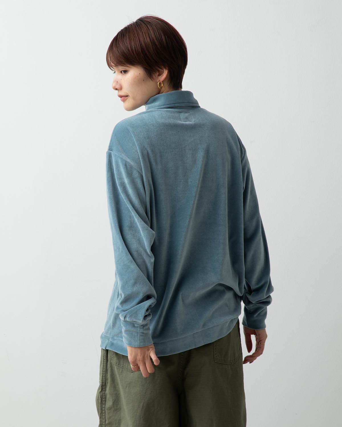 PULLOVER SHIRT - VELOUR JERSEY