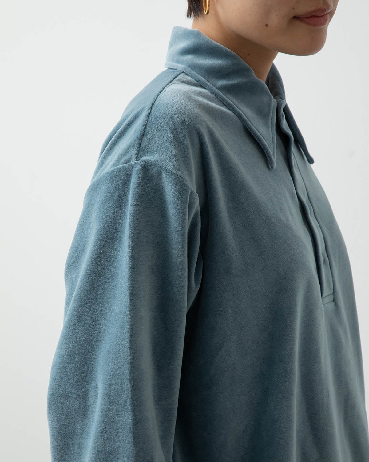 PULLOVER SHIRT - VELOUR JERSEY