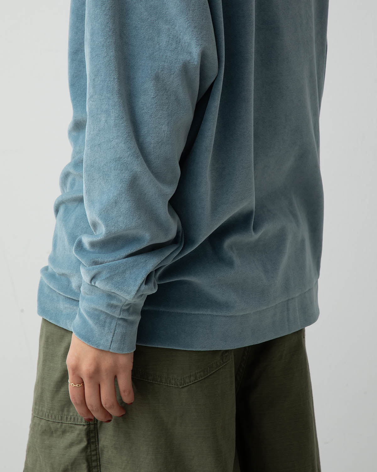 PULLOVER SHIRT - VELOUR JERSEY