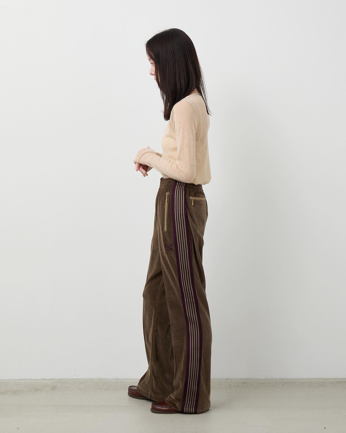 BOOT-CUT TRACK PANT - C/PE VELOUR (WOMEN'S)