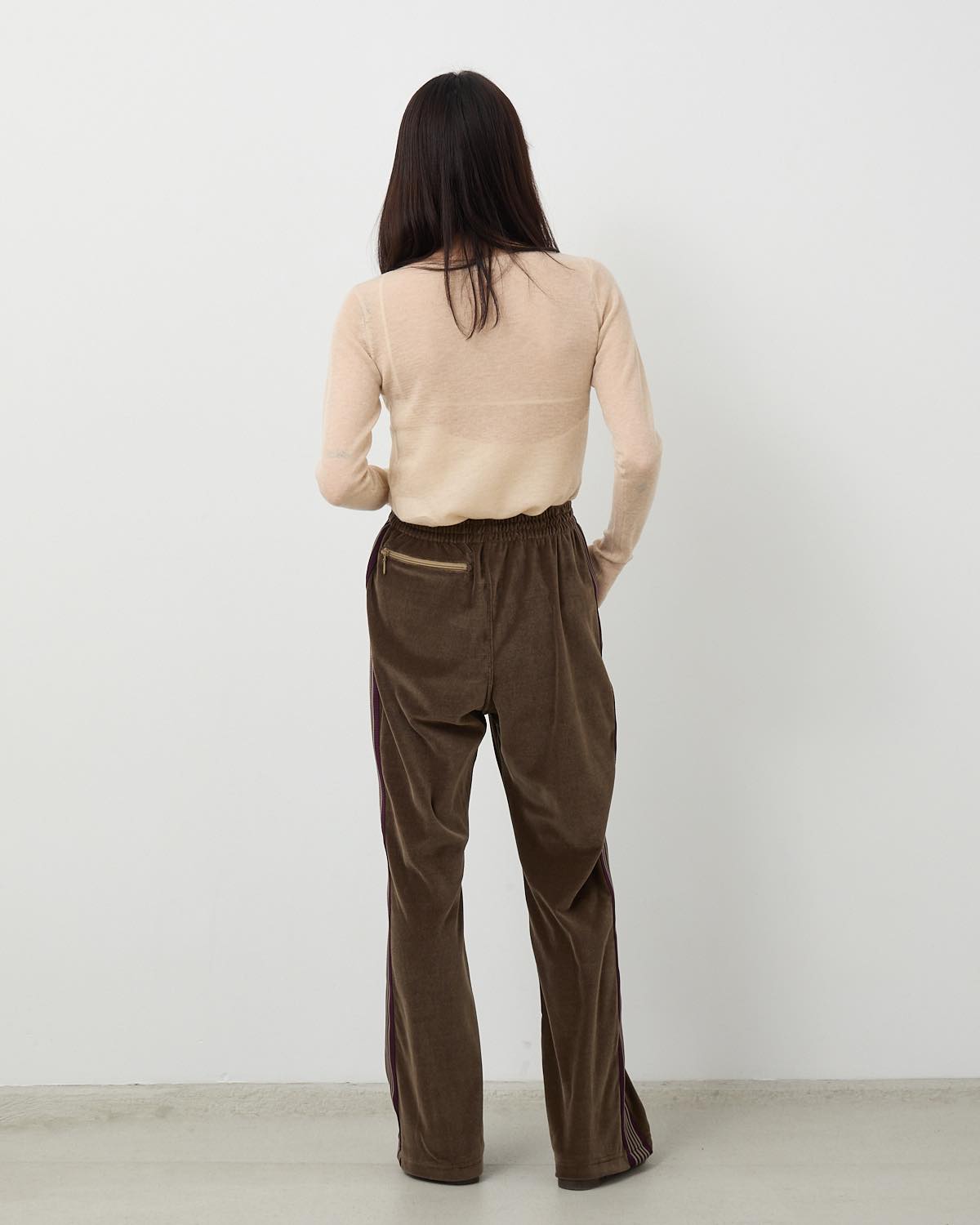 BOOT-CUT TRACK PANT - C/PE VELOUR (WOMEN'S)