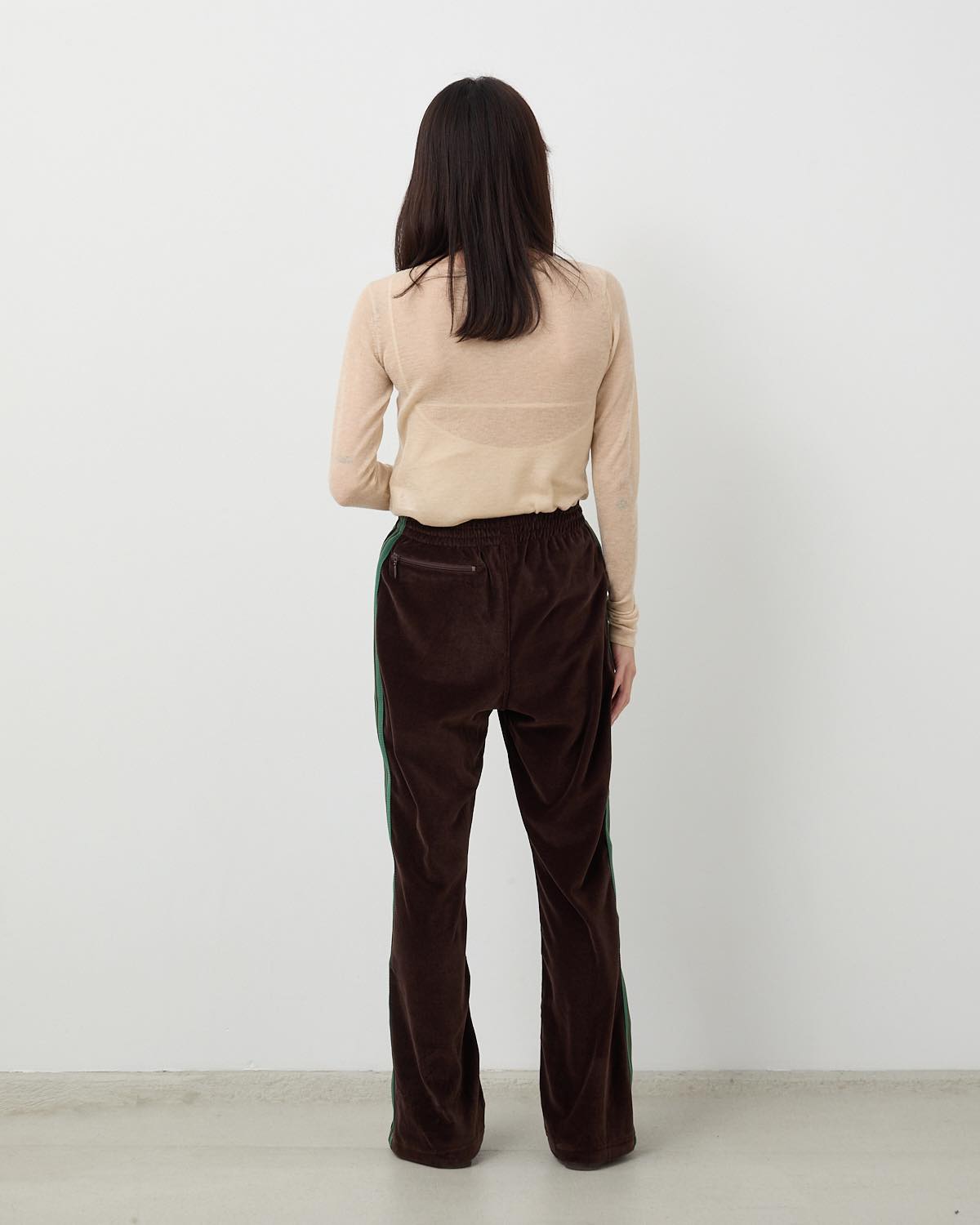 BOOT-CUT TRACK PANT - C/PE VELOUR (WOMEN'S)