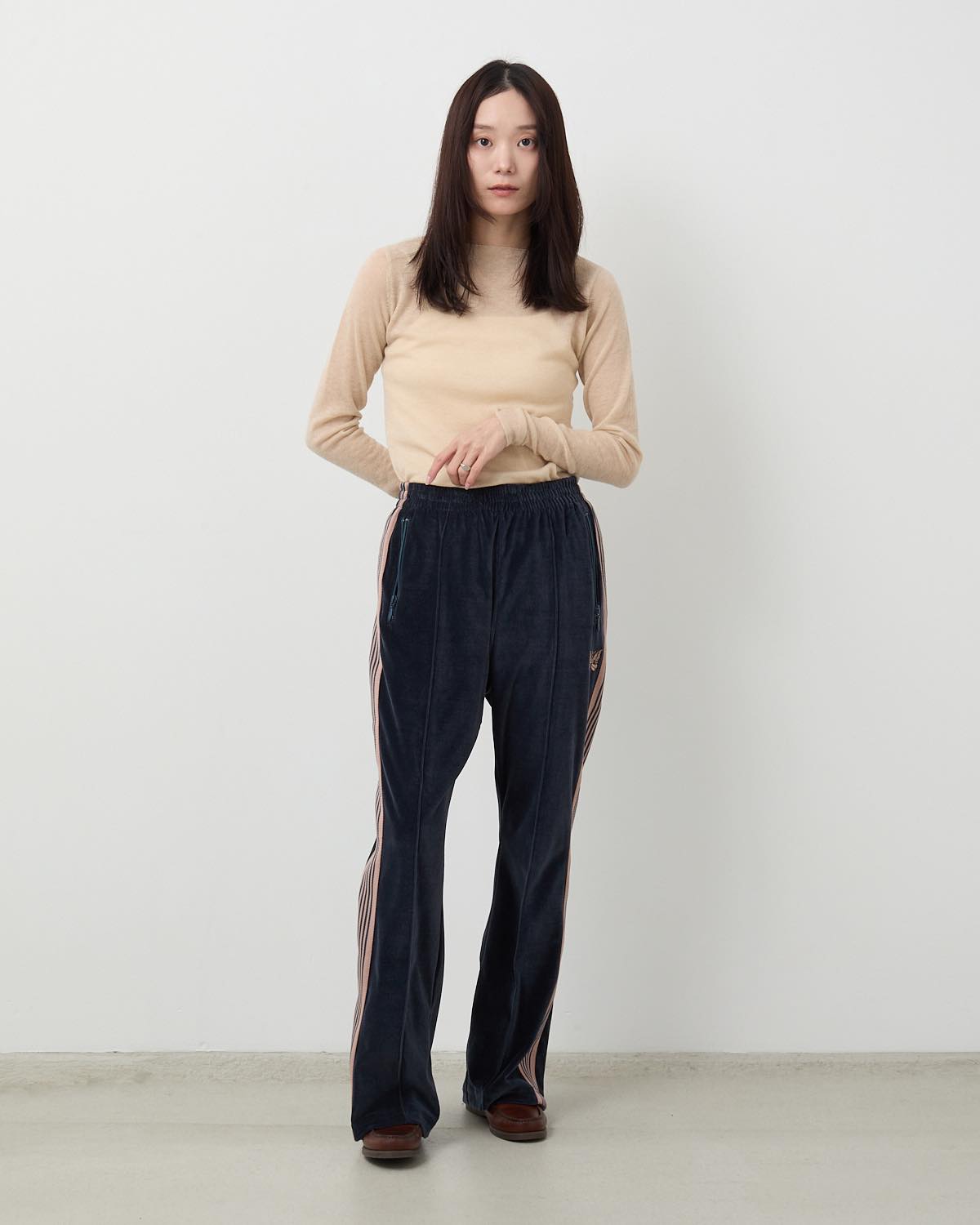 BOOT-CUT TRACK PANT - C/PE VELOUR (WOMEN'S)
