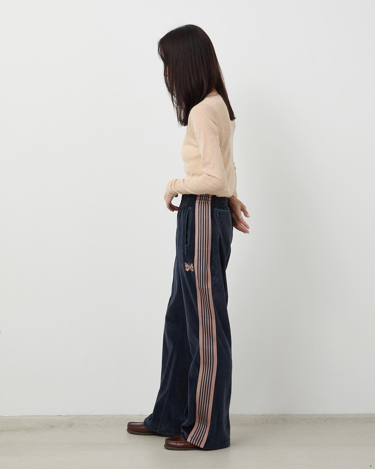 BOOT-CUT TRACK PANT - C/PE VELOUR (WOMEN'S)