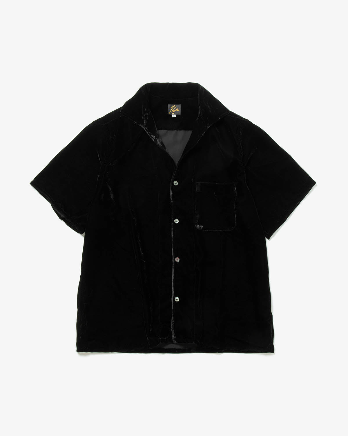 ITALIAN COLLAR S/S SHIRT - PE/R VELVET (WOMEN'S)