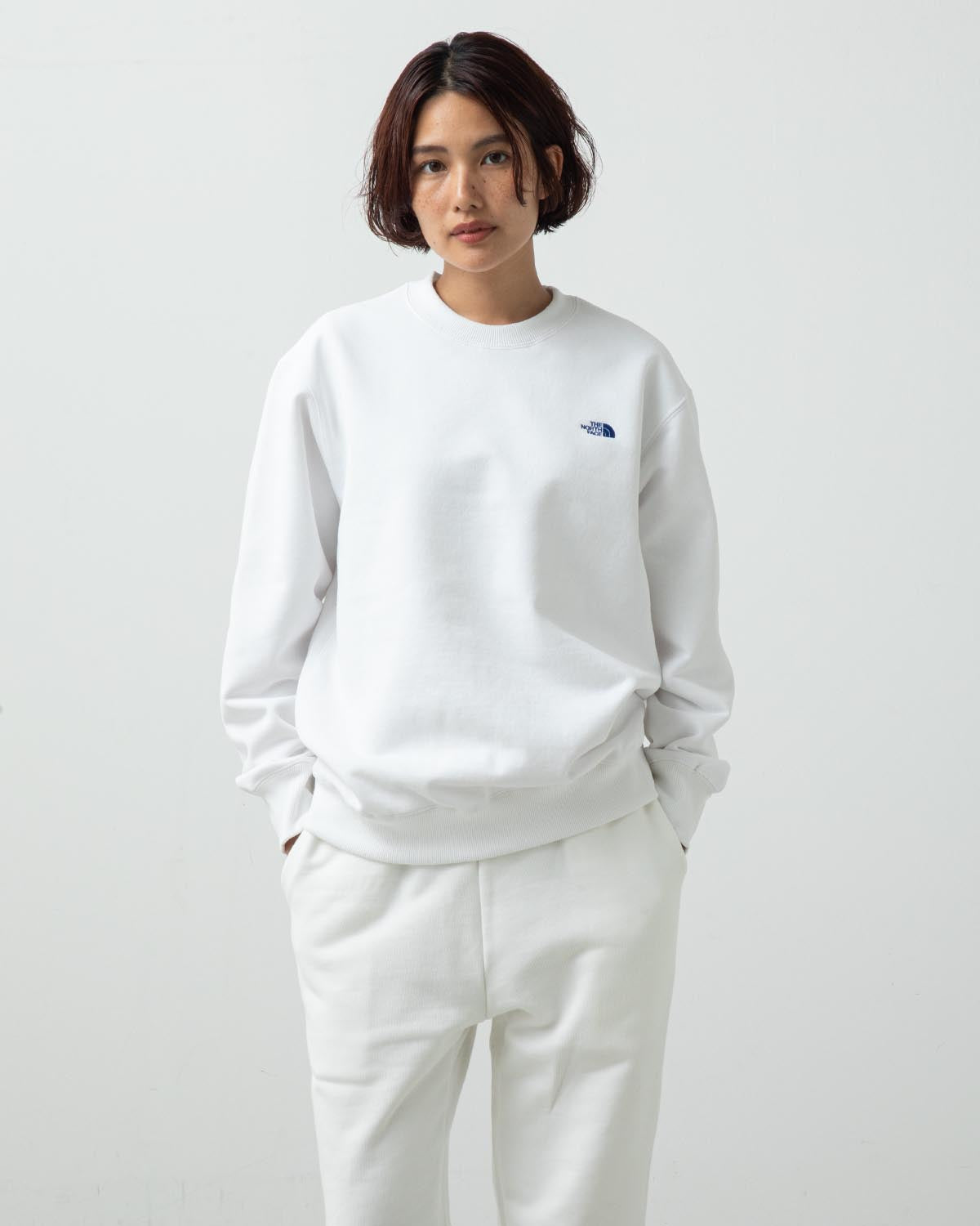 SMALL LOGO HEATHER SWEAT CREW