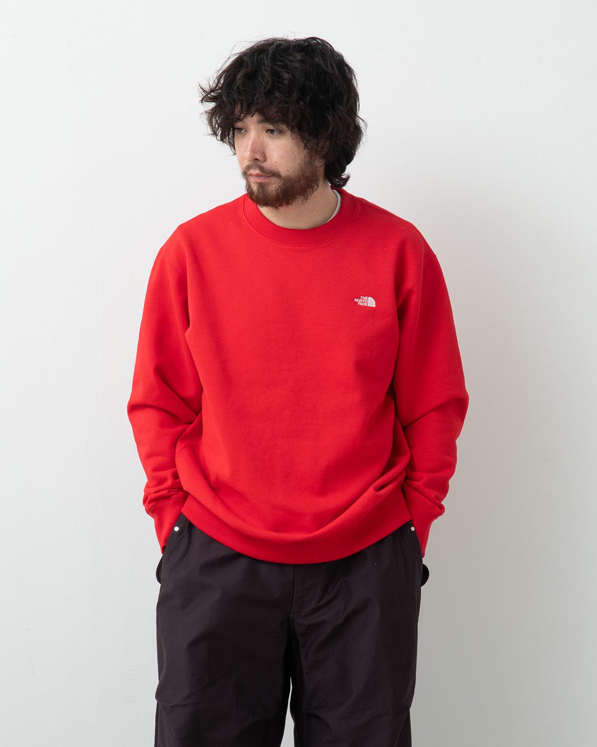 SMALL LOGO HEATHER SWEAT CREW