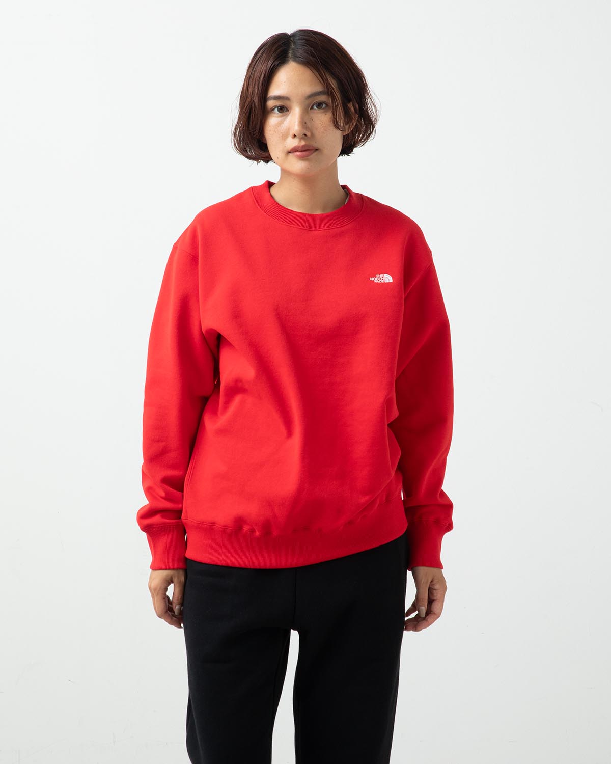 SMALL LOGO HEATHER SWEAT CREW