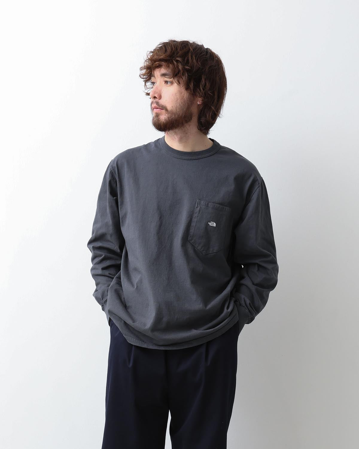 7OZ LONG SLEEVE POCKET TEE