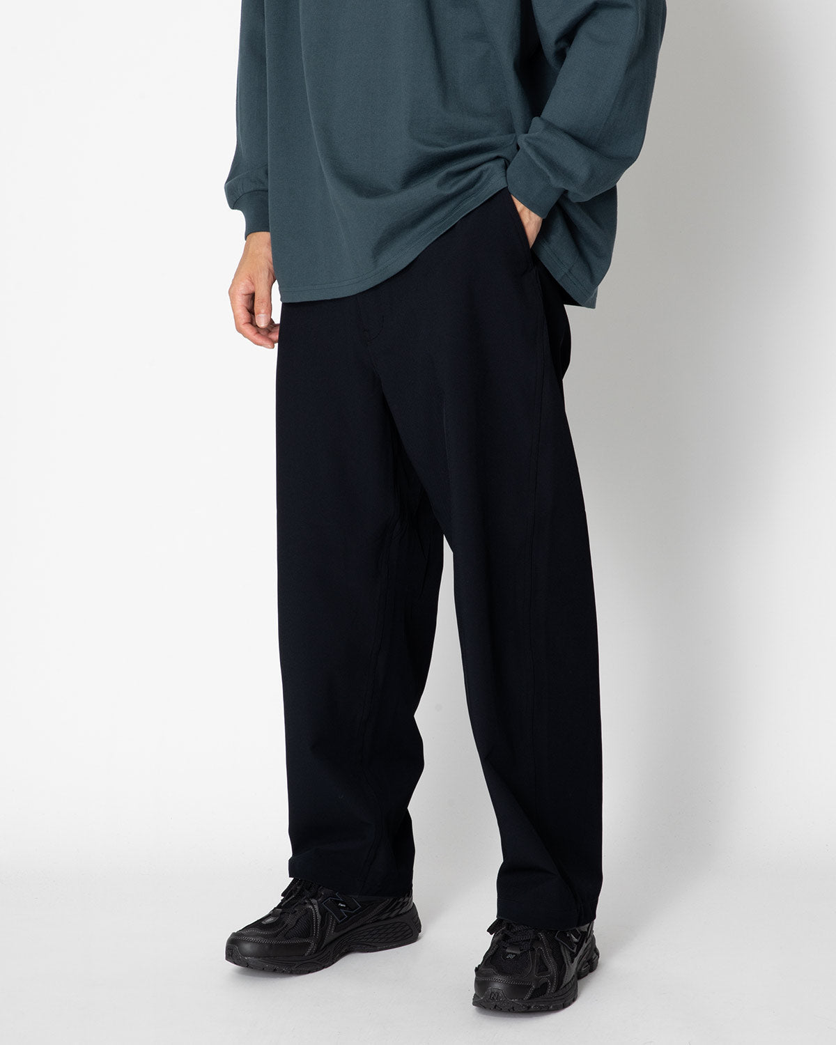 STRETCH TWILL WIDE TAPERED FIELD PANTS