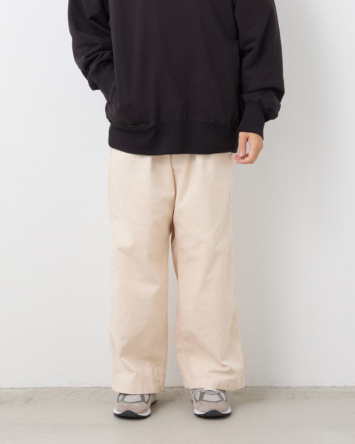 CORDUROY WIDE STRAIGHT FIELD PANTS