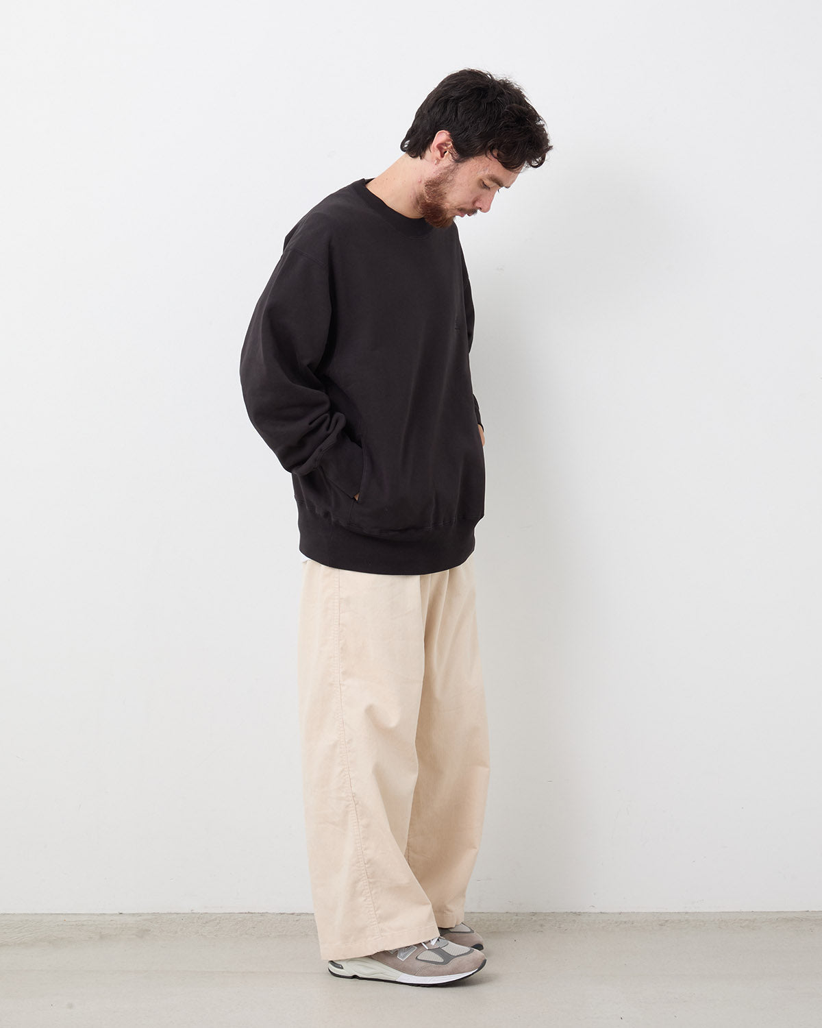 CORDUROY WIDE STRAIGHT FIELD PANTS