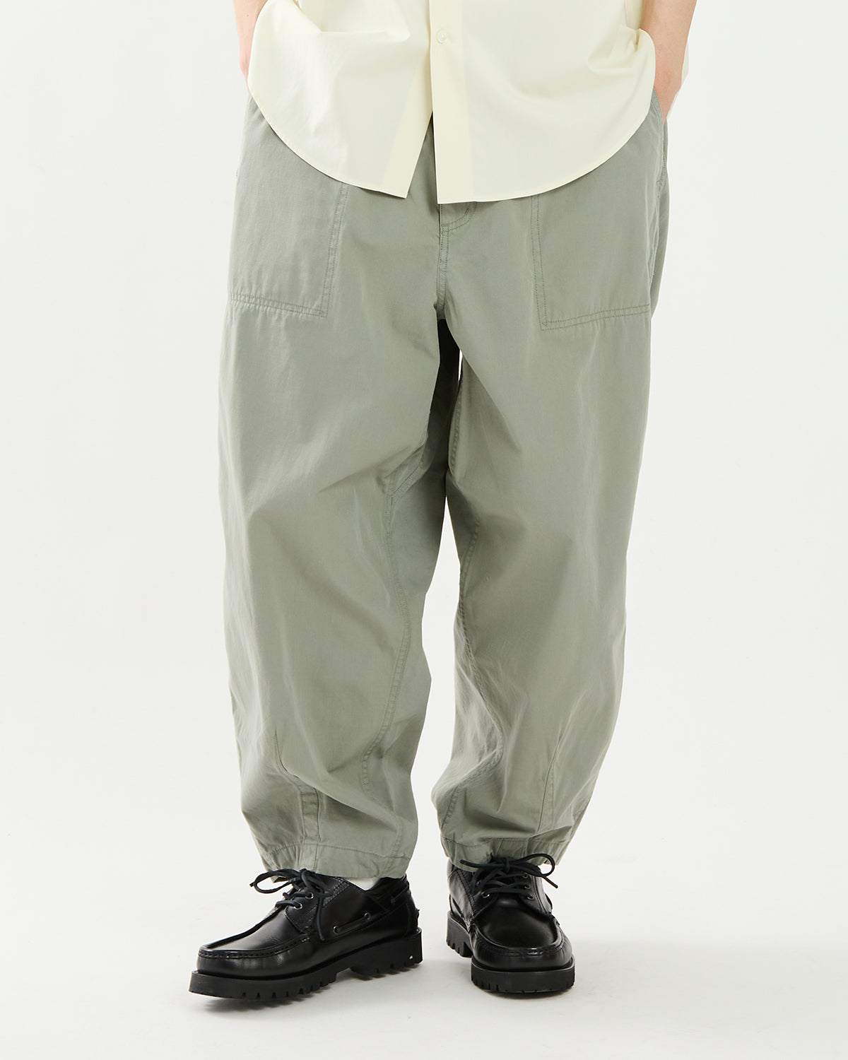 RIPSTOP WIDE CROPPED FIELD PANTS