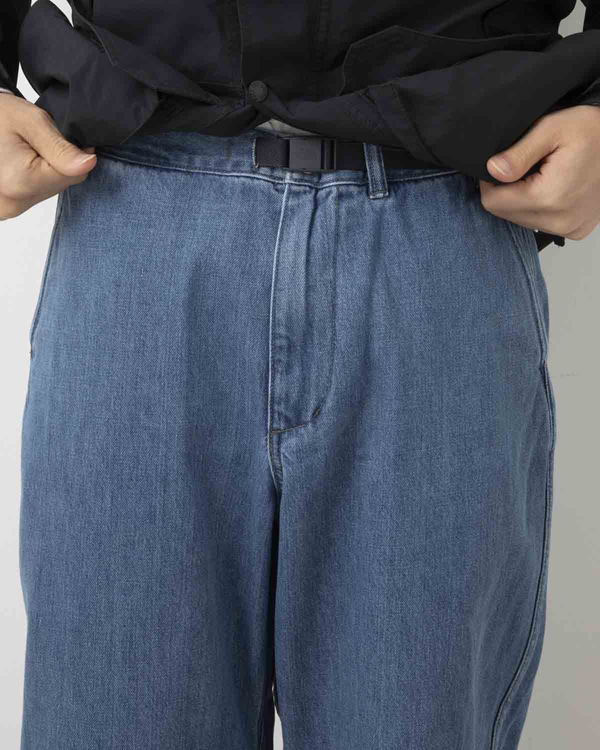 DENIM WIDE TAPERED FIELD PANTS