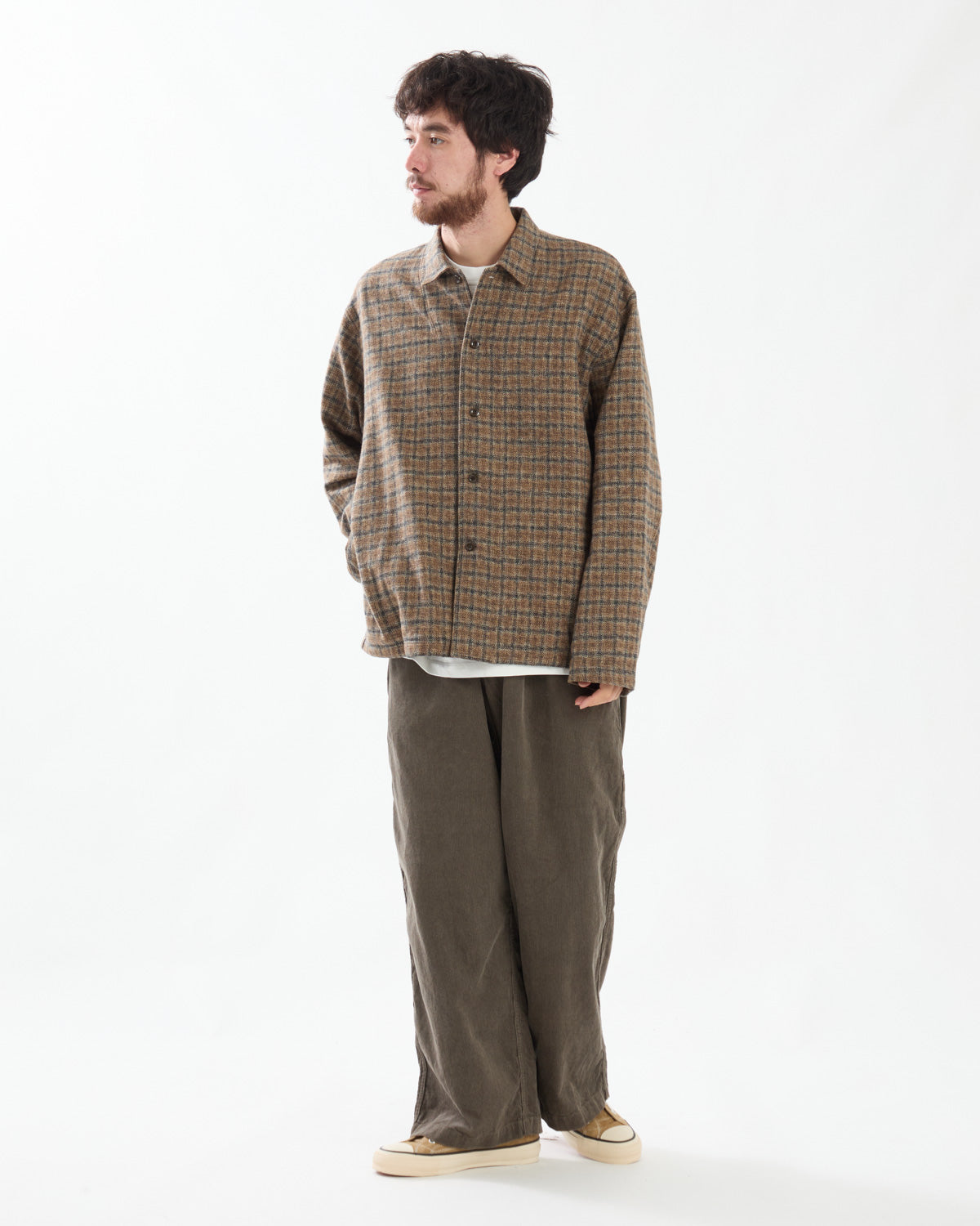 CORDUROY WIDE STRAIGHT FIELD PANTS