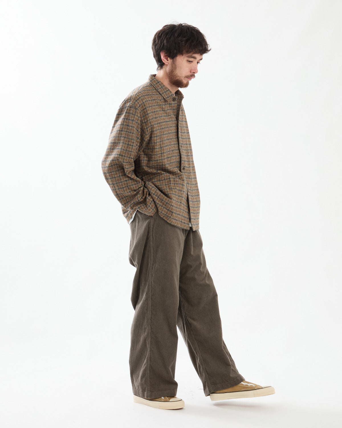 CORDUROY WIDE STRAIGHT FIELD PANTS