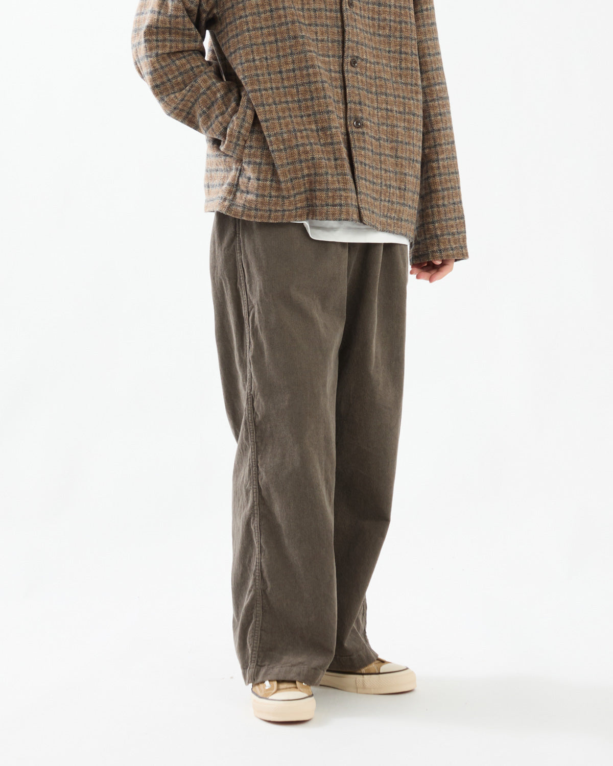 CORDUROY WIDE STRAIGHT FIELD PANTS