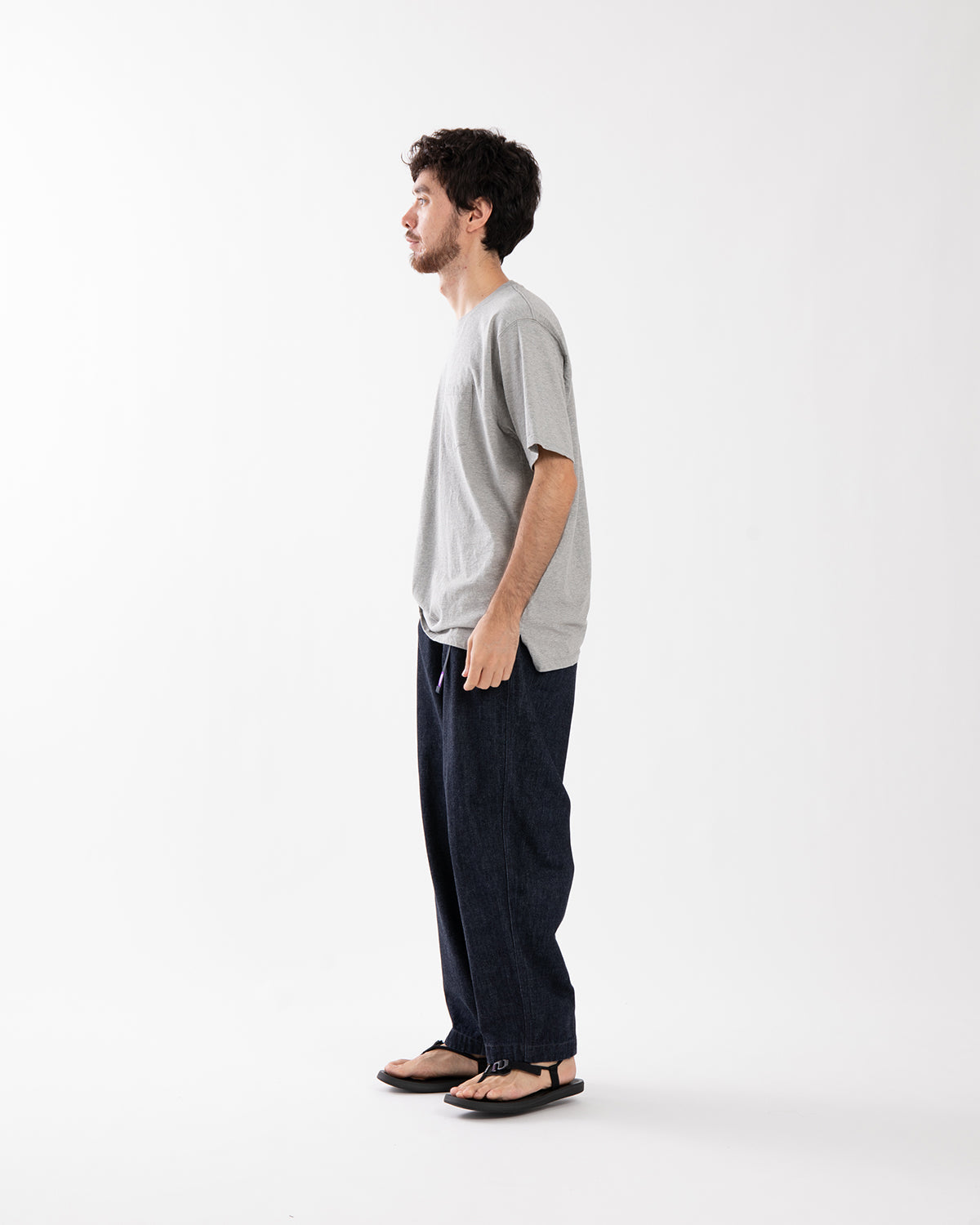 DENIM WIDE TAPERED FIELD PANTS