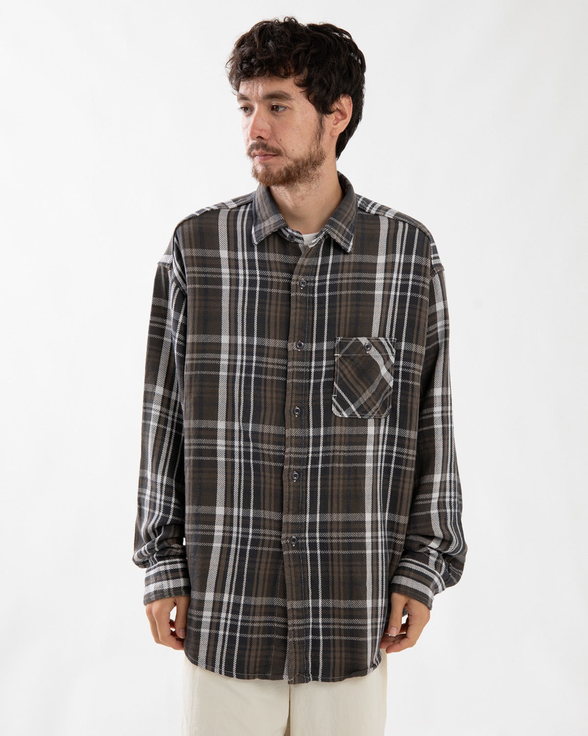 FLANNEL PLAID FIELD SHIRT