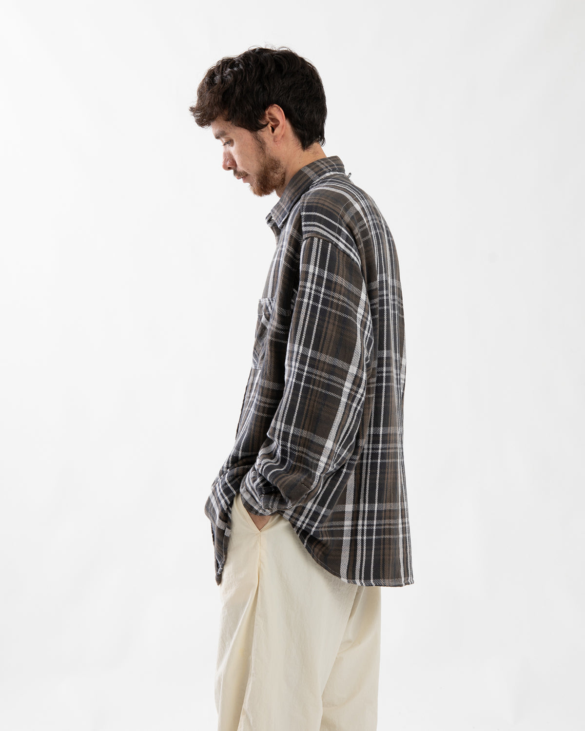 FLANNEL PLAID FIELD SHIRT