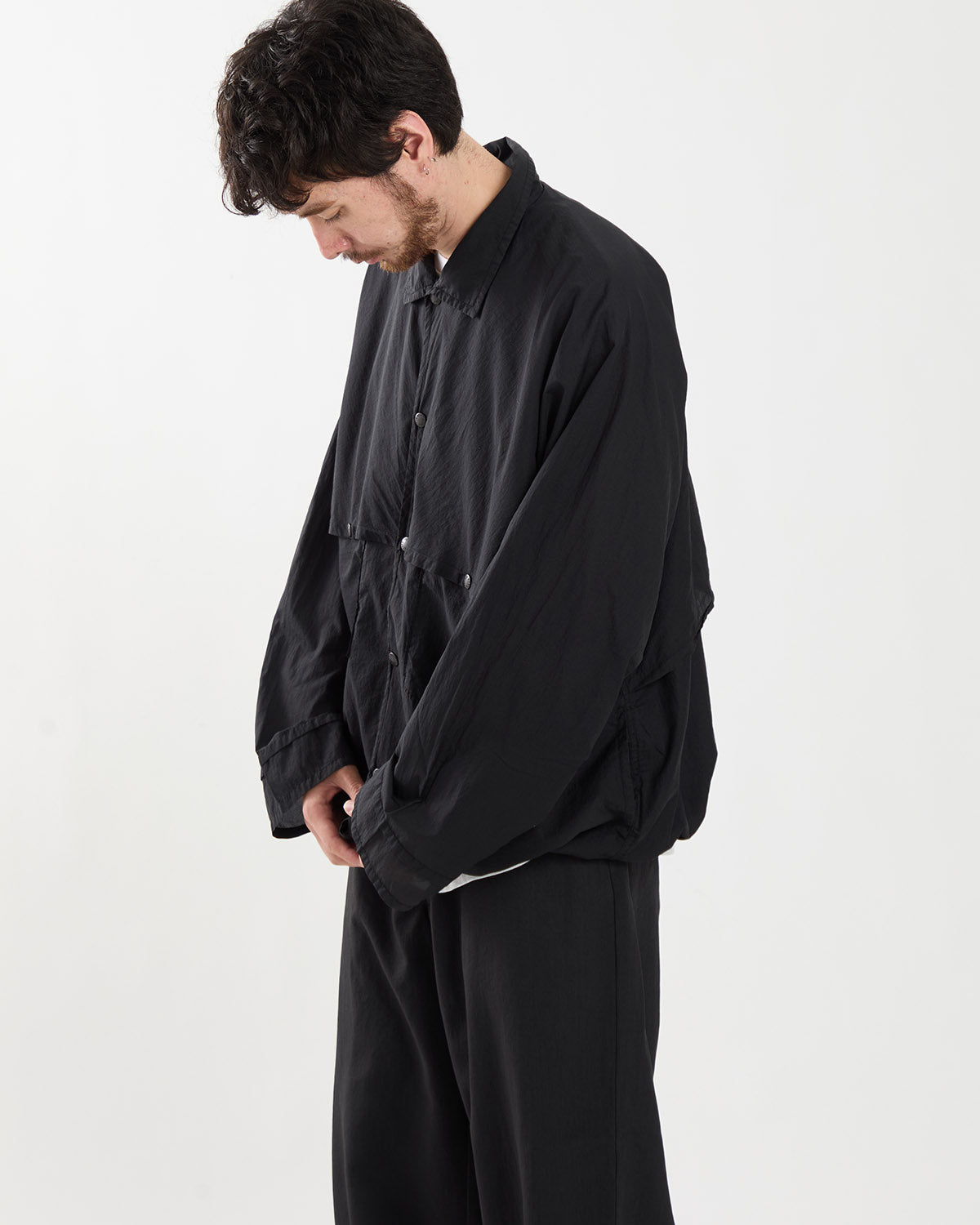 GARMENT DYED NYLON RIPSTOP FIELD SHIRT JACKET