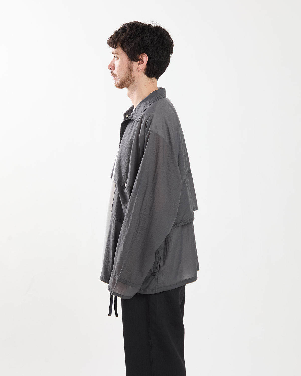 GARMENT DYED NYLON RIPSTOP FIELD SHIRT JACKET