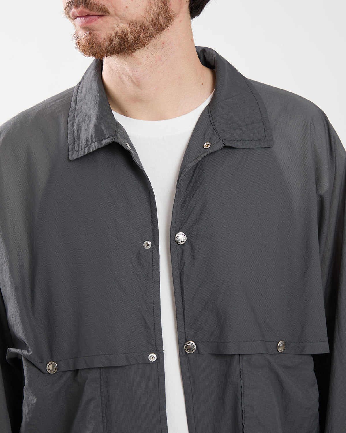 GARMENT DYED NYLON RIPSTOP FIELD SHIRT JACKET