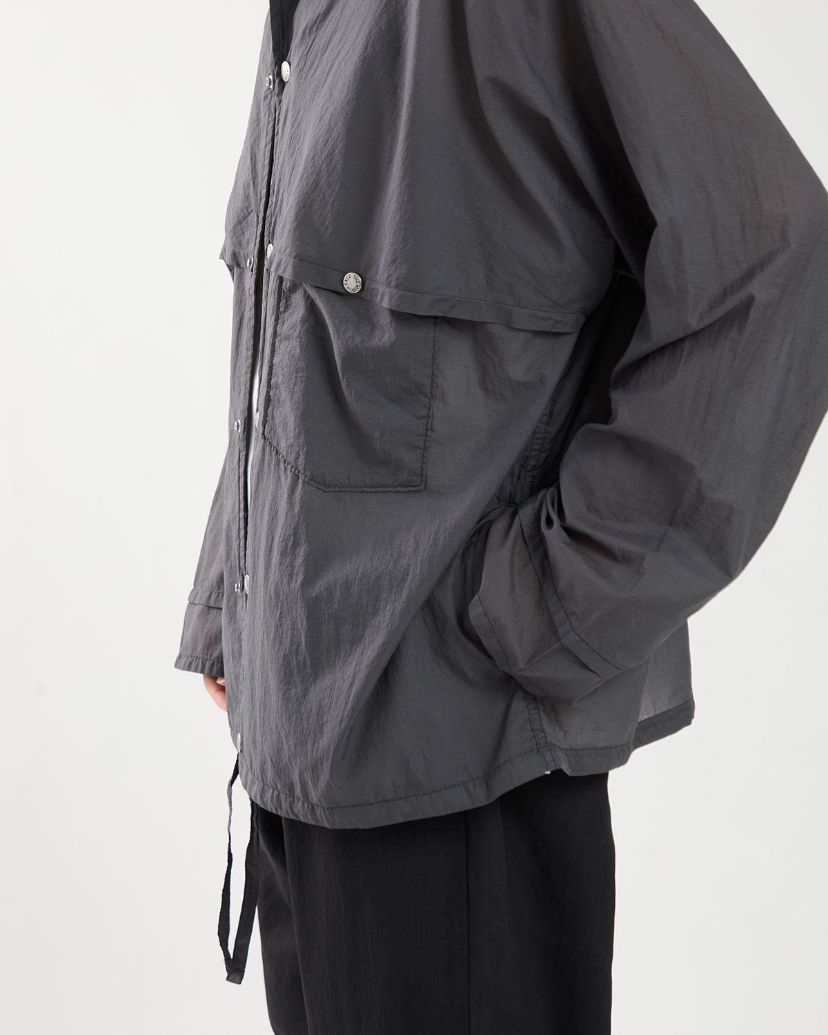 GARMENT DYED NYLON RIPSTOP FIELD SHIRT JACKET