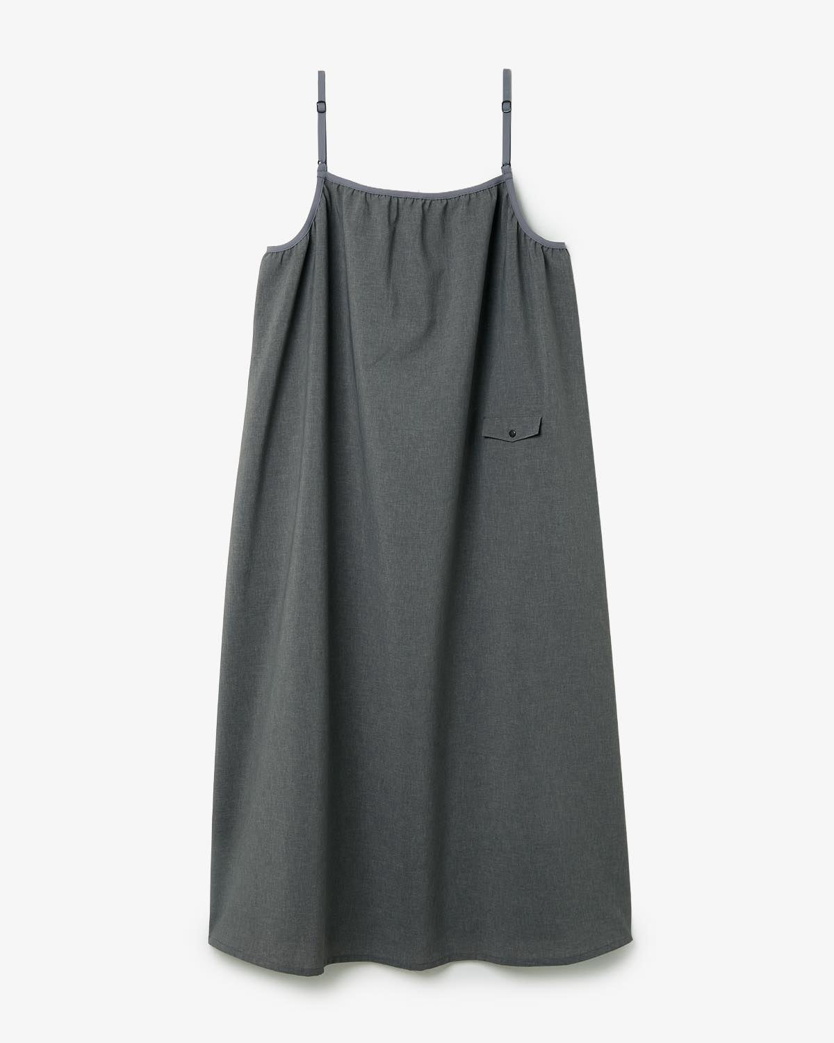 POLYESTER TROPICAL FIELD CAMISOLE DRESS