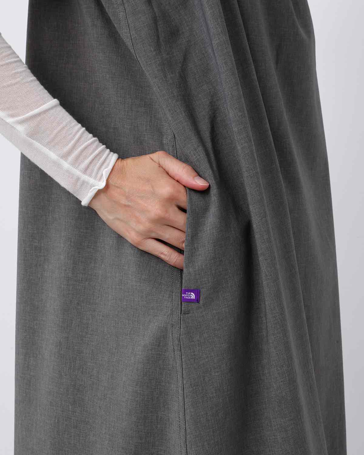 POLYESTER TROPICAL FIELD CAMISOLE DRESS