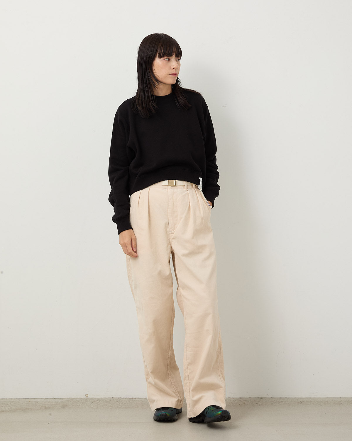CORDUROY WIDE STRAIGHT FIELD PANTS (WOMEN'S)