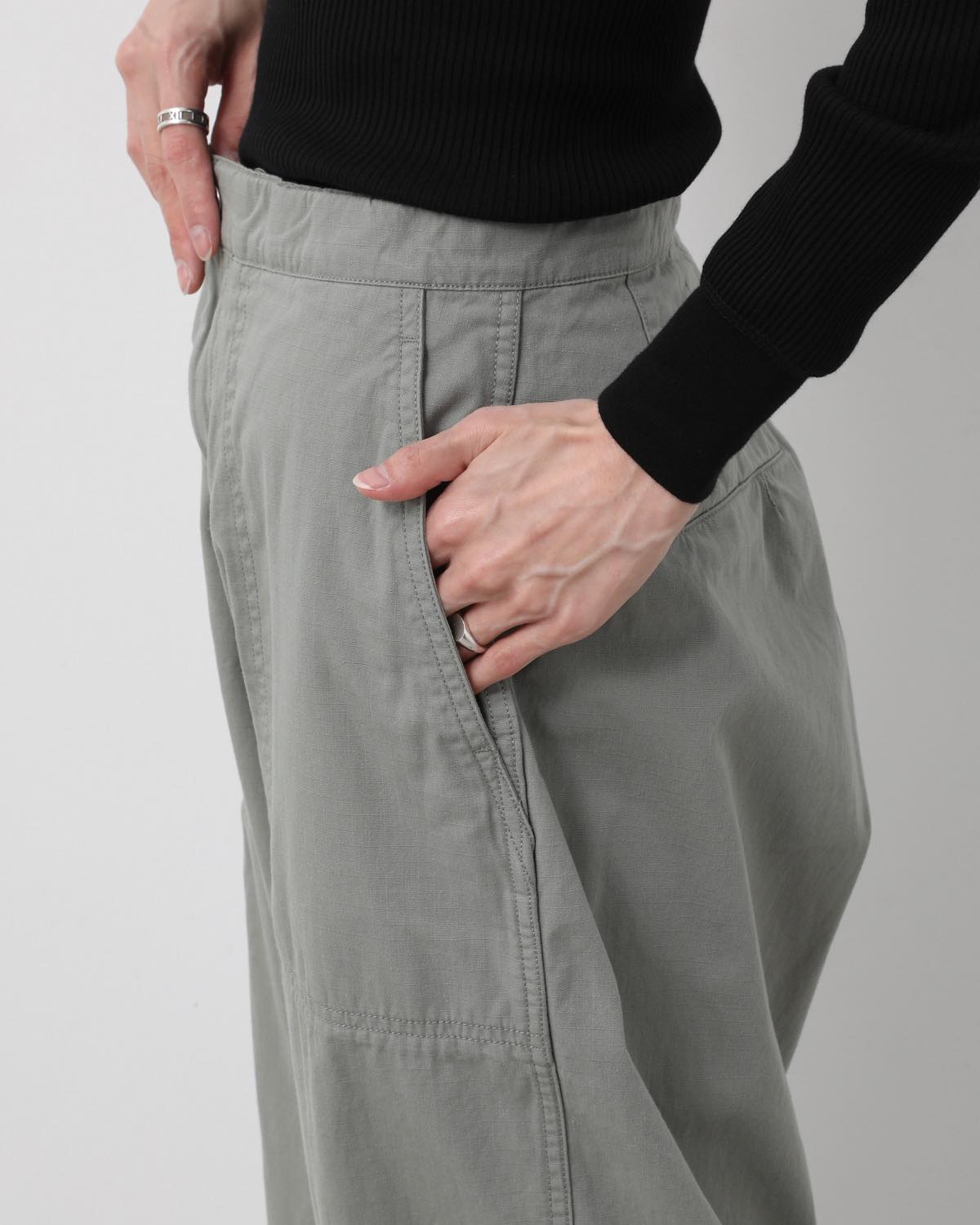 RIPSTOP WIDE CROPPED FIELD PANTS (WOMEN'S)