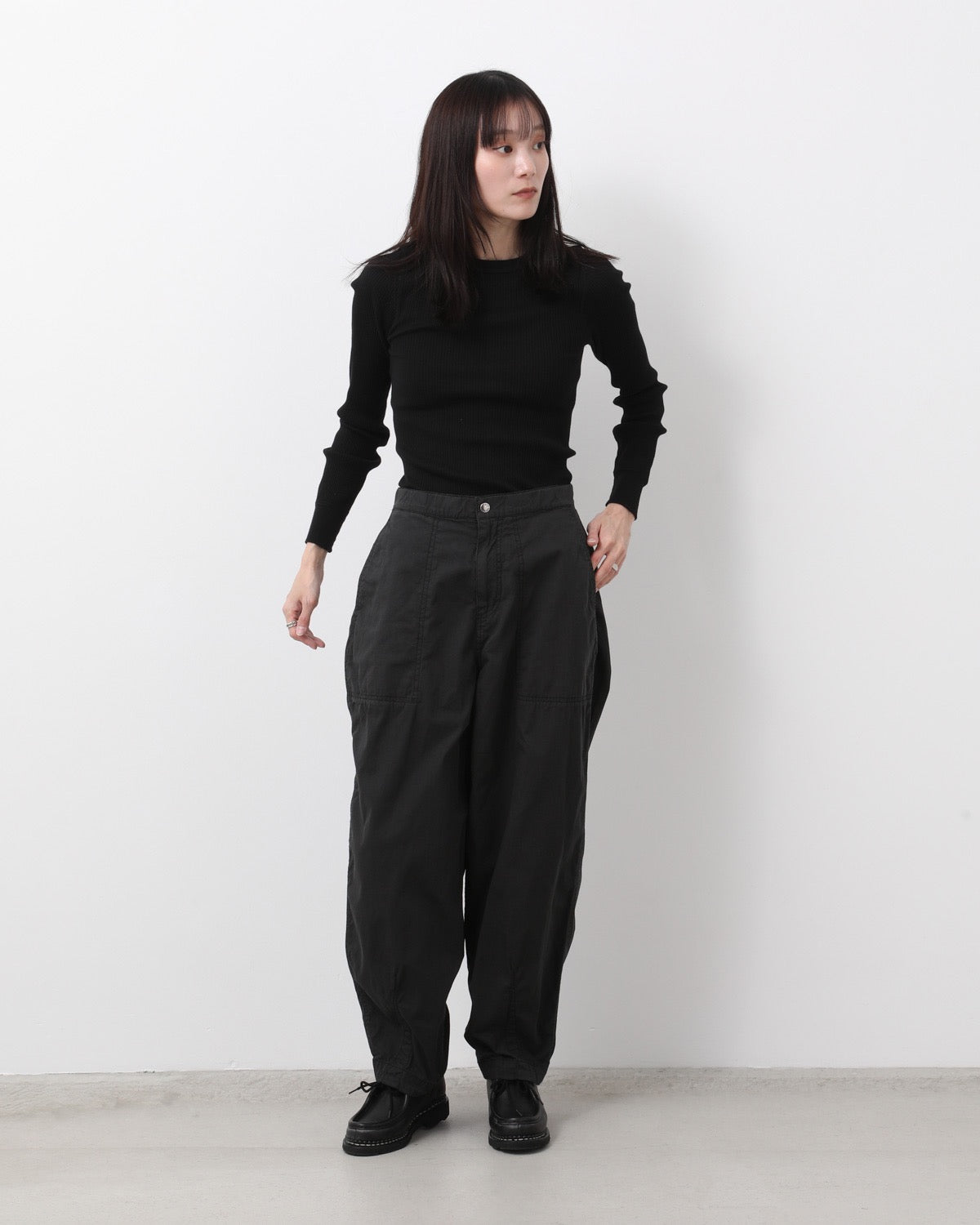 RIPSTOP WIDE CROPPED FIELD PANTS