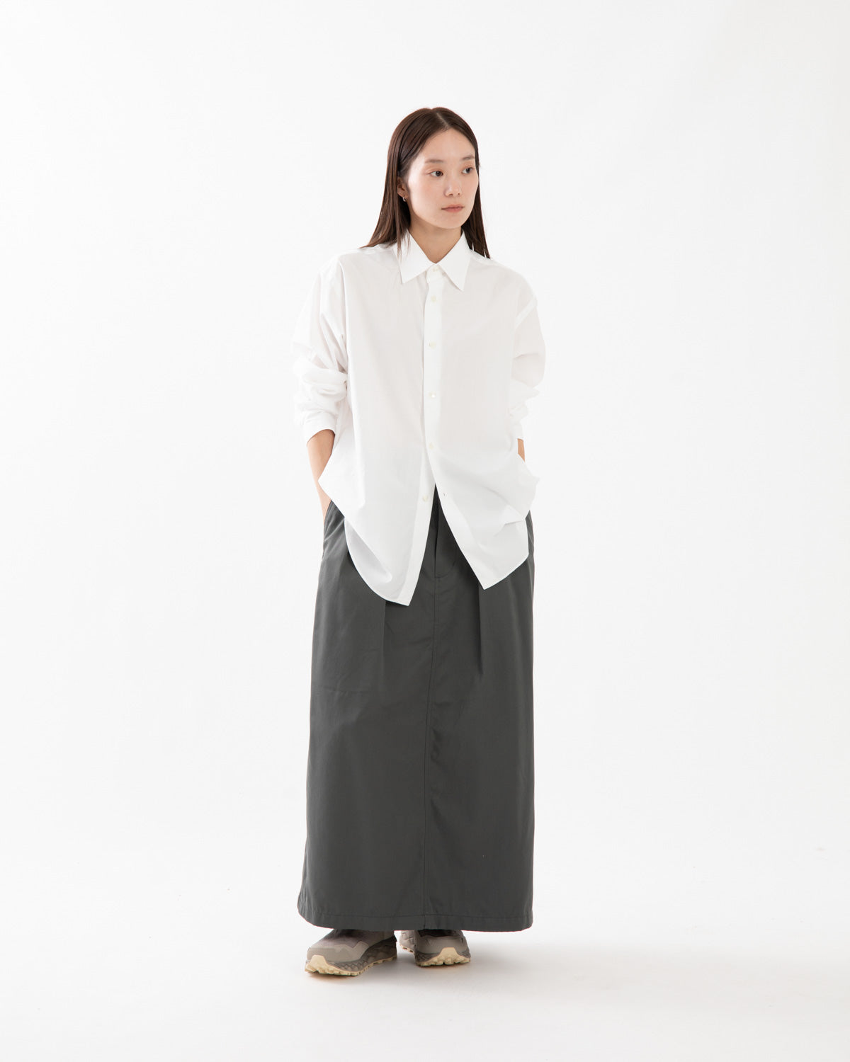 CHINO TUCK FIELD SKIRT