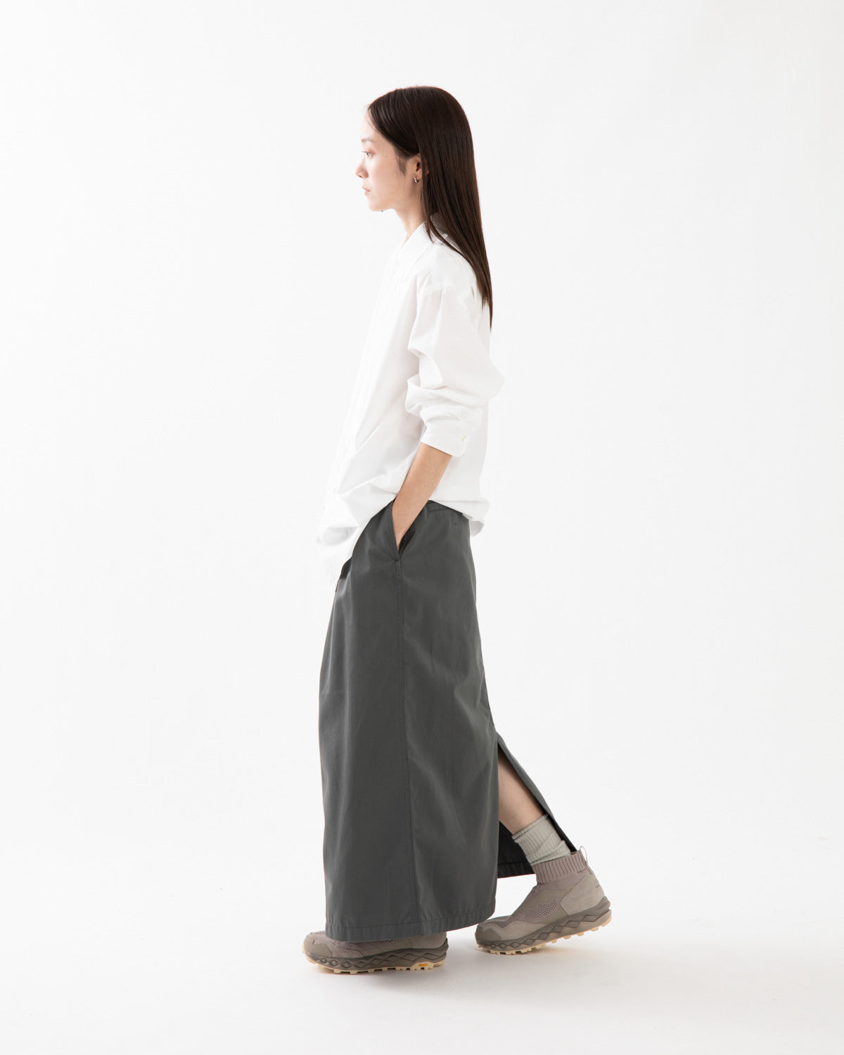 CHINO TUCK FIELD SKIRT