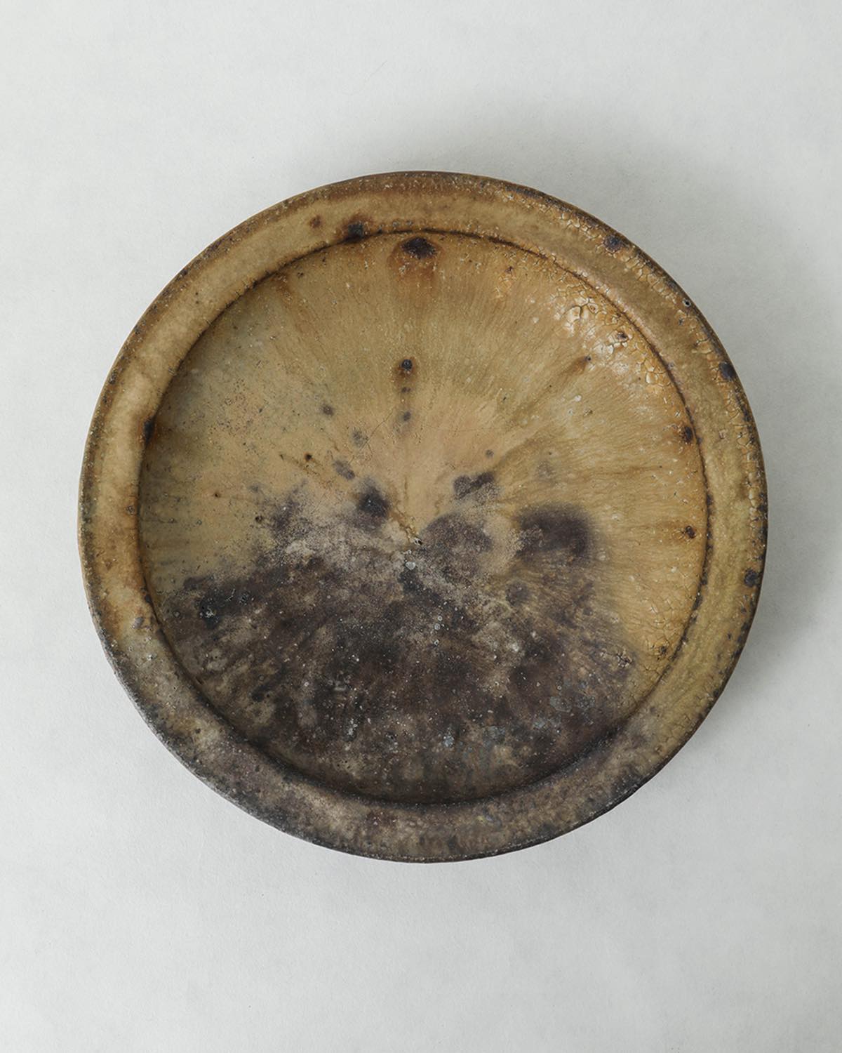 WOOD ASH GLAZE 9-INCH RIM PLATE