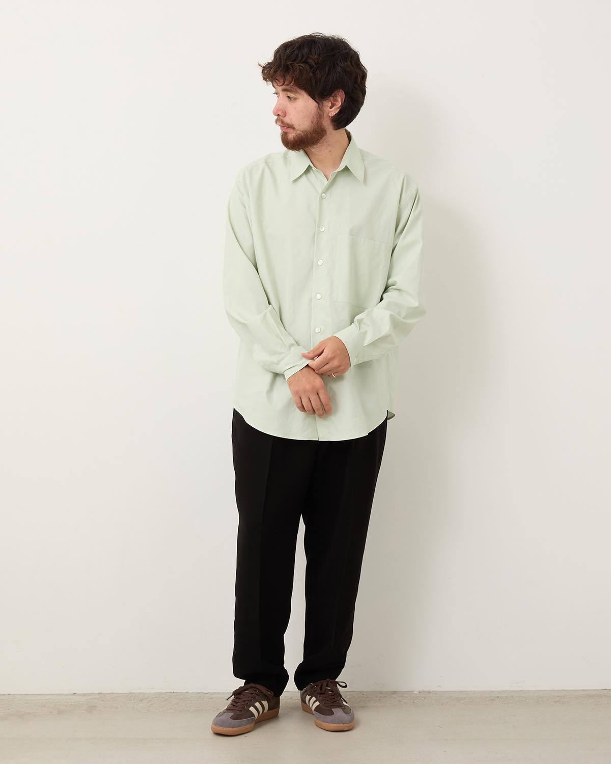 WIDE TAPERED EASY SLACKS