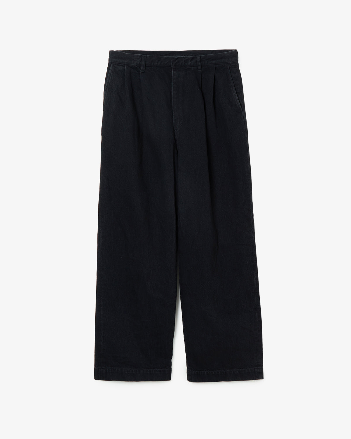 2TUCK DENIM TROUSERS