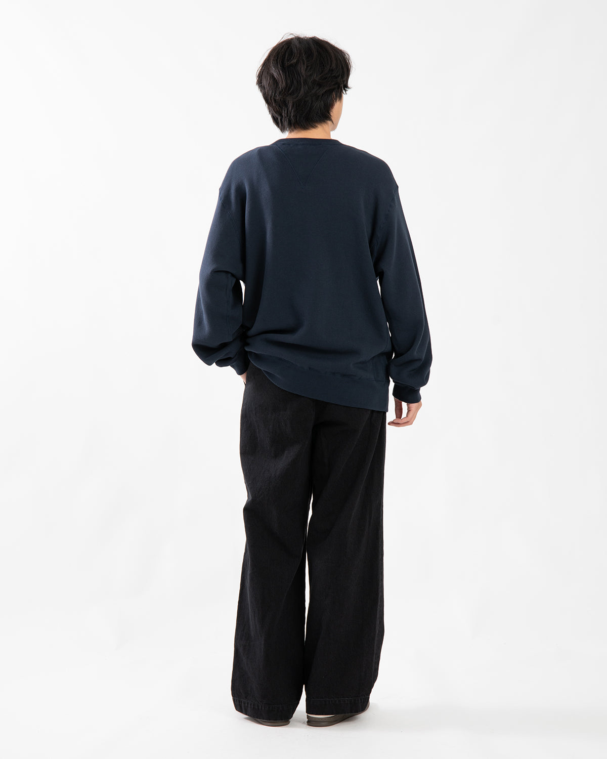 2TUCK DENIM TROUSERS