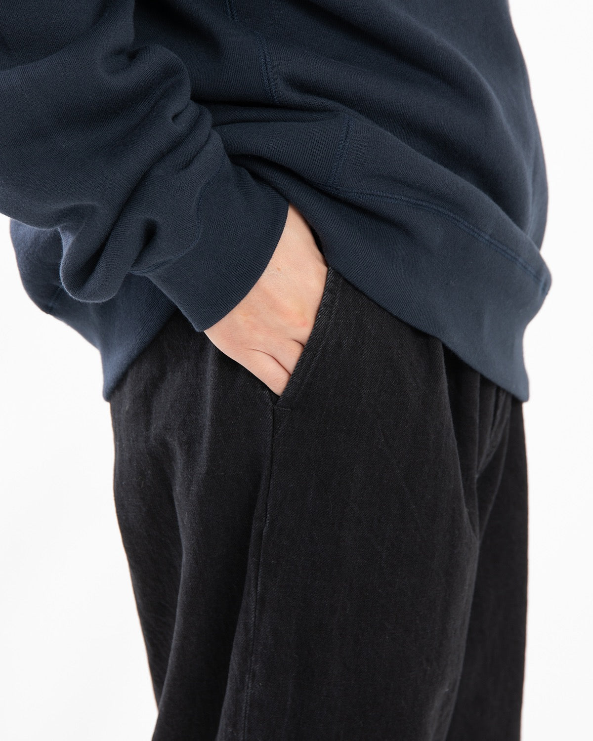 2TUCK DENIM TROUSERS