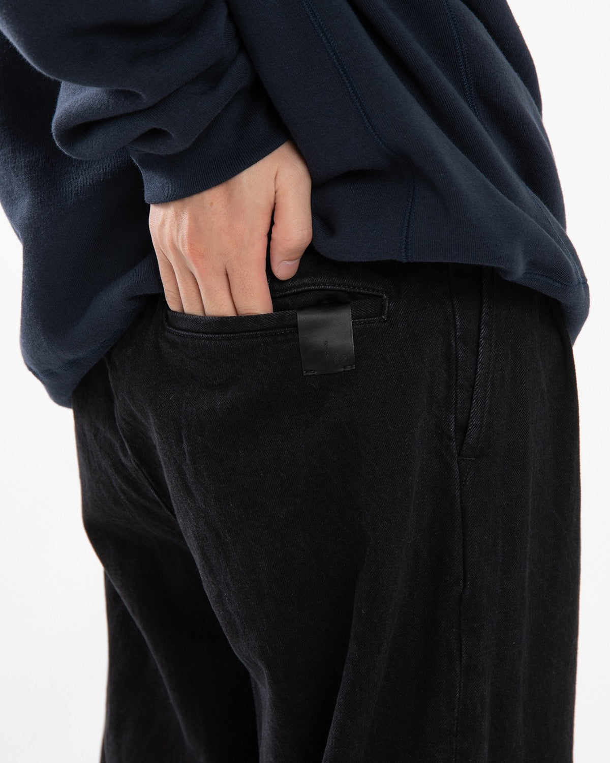 2TUCK DENIM TROUSERS