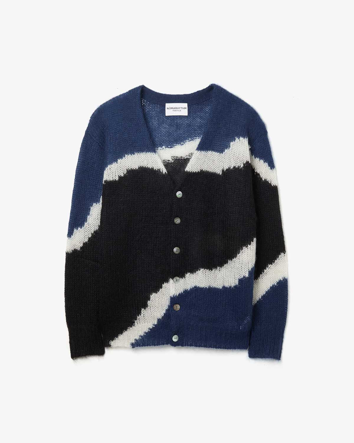 MULTI COLOUR MOHAIR CARDIGAN