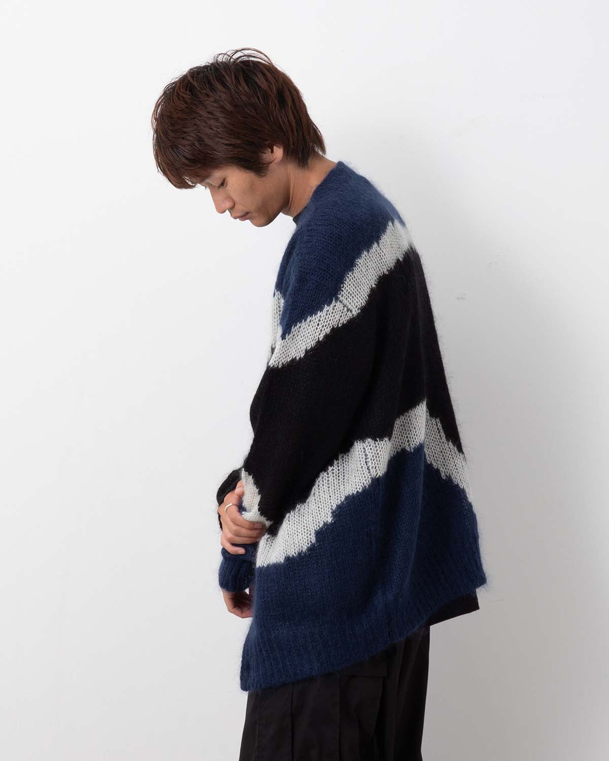 MULTI COLOUR MOHAIR CARDIGAN