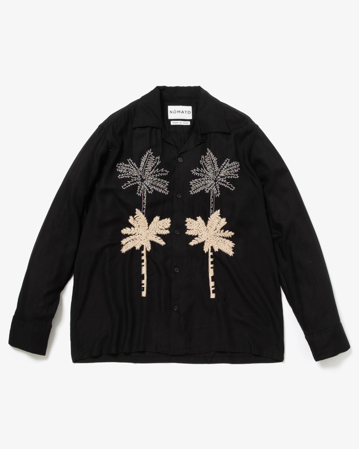 PARM TREE HAND EMBROIDERY LS SHIRT