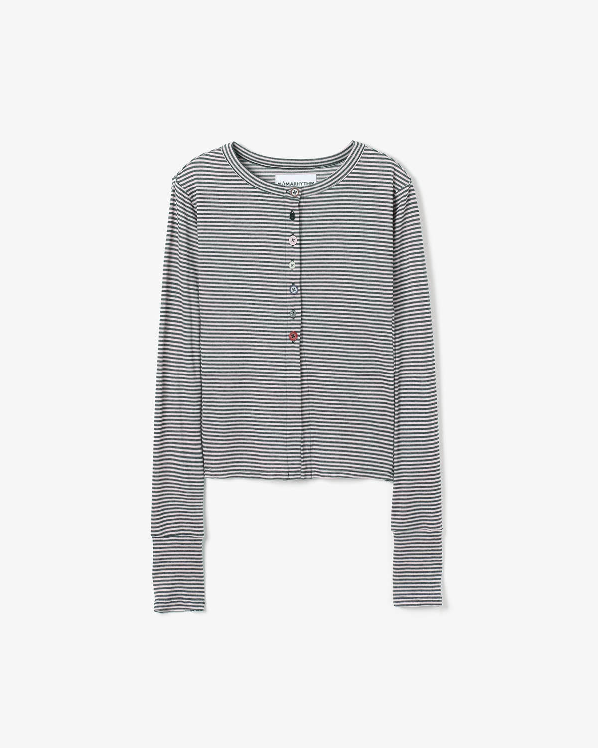 MULTI BUTTON RIB CARDIGAN