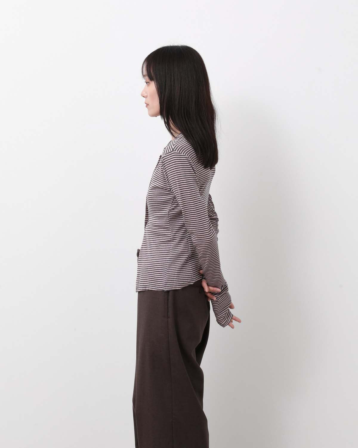 MULTI BUTTON RIB CARDIGAN